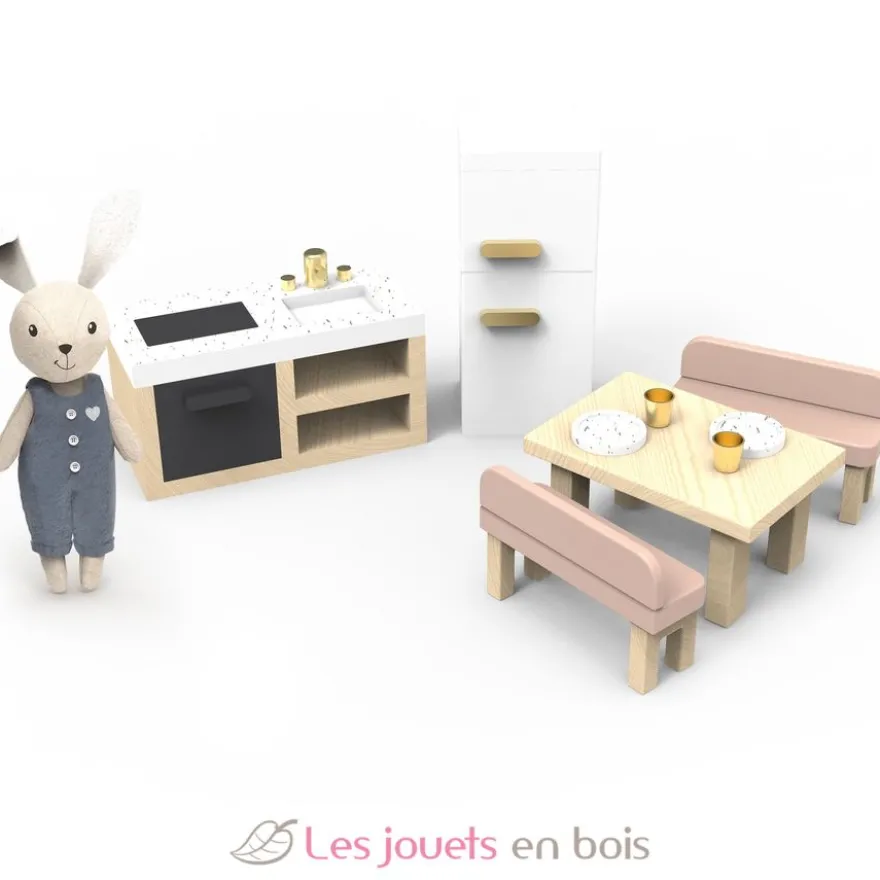 Cuisine de la maison de poupée lapin - Speedy Monkey