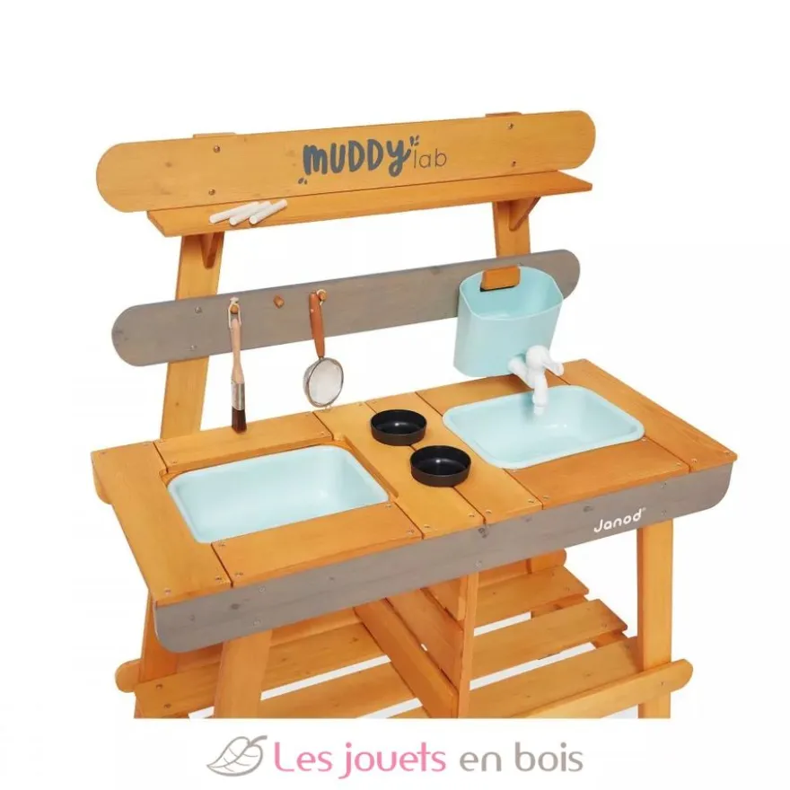 Cuisine d'extérieur en bois Muddy Lab marron - Janod