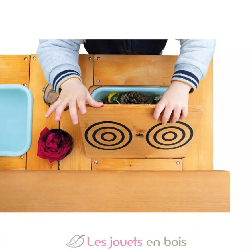 Cuisine d'extérieur en bois Muddy Lab marron - Janod