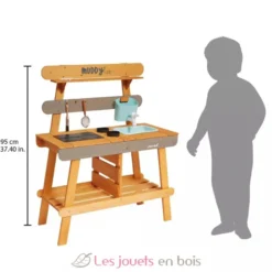 Cuisine d'extérieur en bois Muddy Lab marron - Janod