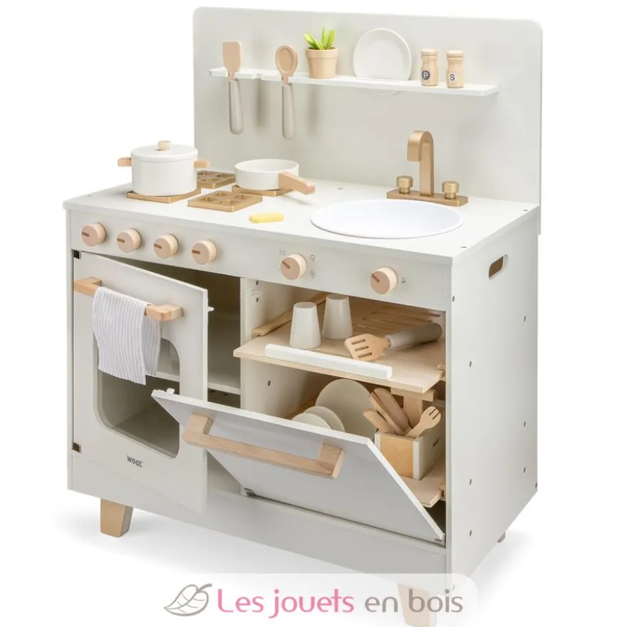 Cuisine en bois avec lave-vaisselle - New Classic Toys