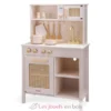 Cuisine en bois et rotin rose - New Classic Toys