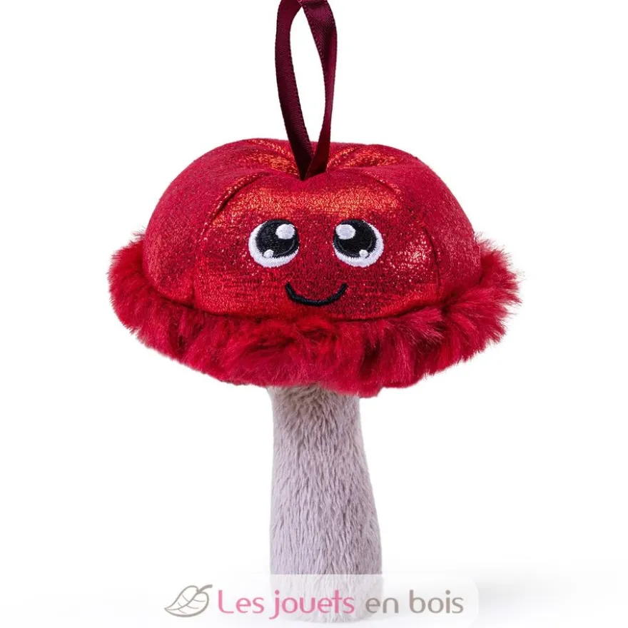 Déco champignon à suspendre bordeaux - Trudi