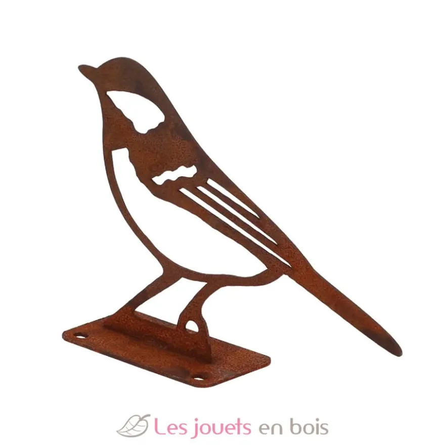 Décoration de jardin en acier rouillé Mésange charbonnière - Esschert Design