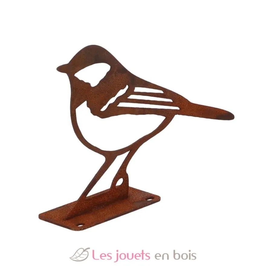 Décoration de jardin en acier rouillé Mésange charbonnière - Esschert Design