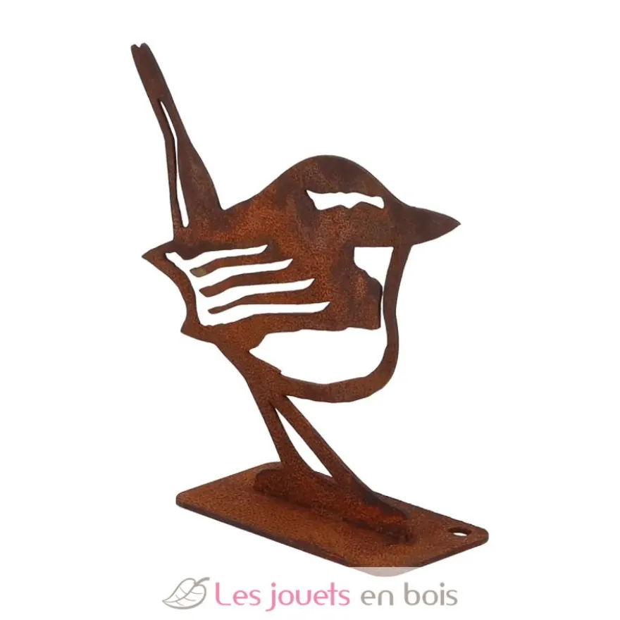 Décoration de jardin en acier rouillé Troglodyte eurasien - Esschert Design