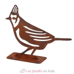 Décoration de jardin en acier rouillé Mésange huppée - Esschert Design