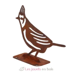 Décoration de jardin en acier rouillé Mésange huppée - Esschert Design
