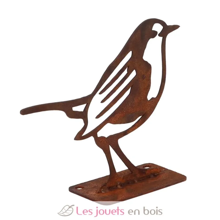 Décoration de jardin en acier rouillé Rouge gorge - Esschert Design
