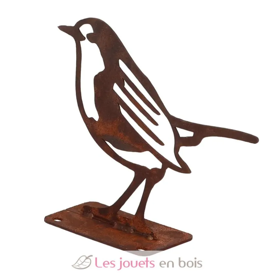 Décoration de jardin en acier rouillé Rouge gorge - Esschert Design