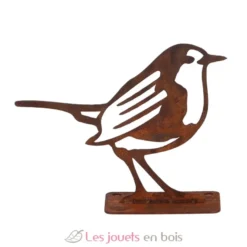 Décoration de jardin en acier rouillé Rouge gorge - Esschert Design