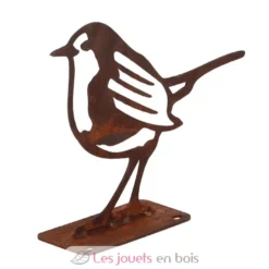 Décoration de jardin en acier rouillé Rouge gorge - Esschert Design