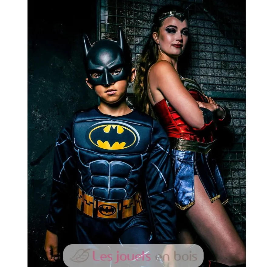 Déguisement Batman avec muscles 7-8 ans - Rubies