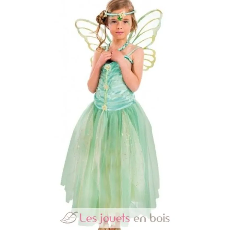 Déguisement Fée Danae verte 104 cm 3 pcs - Chaks