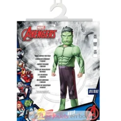 Déguisement Hulk avec muscles 7-8 ans - Rubies