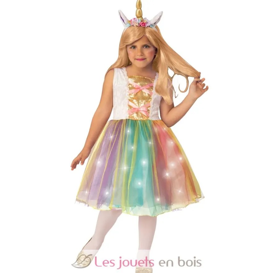 Déguisement licorne lumineuse 3-4 ans - Rubies