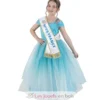 Déguisement Robe Miss France bleue 140 cm - Chaks