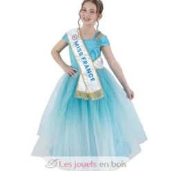 Déguisement Robe Miss France bleue 116 cm - Chaks
