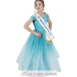Déguisement Robe Miss France bleue 116 cm - Chaks