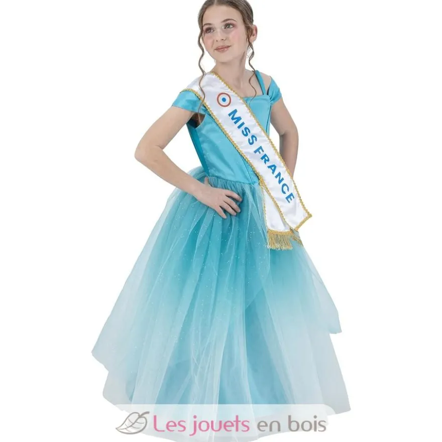 Déguisement Robe Miss France bleue 116 cm - Chaks