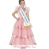 Déguisement Robe Miss France rose 128 cm - Chaks