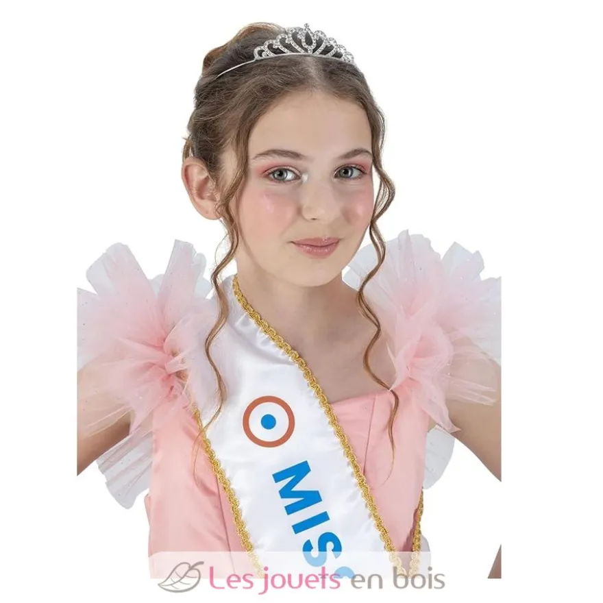 Déguisement Robe Miss France rose 140 cm - Chaks
