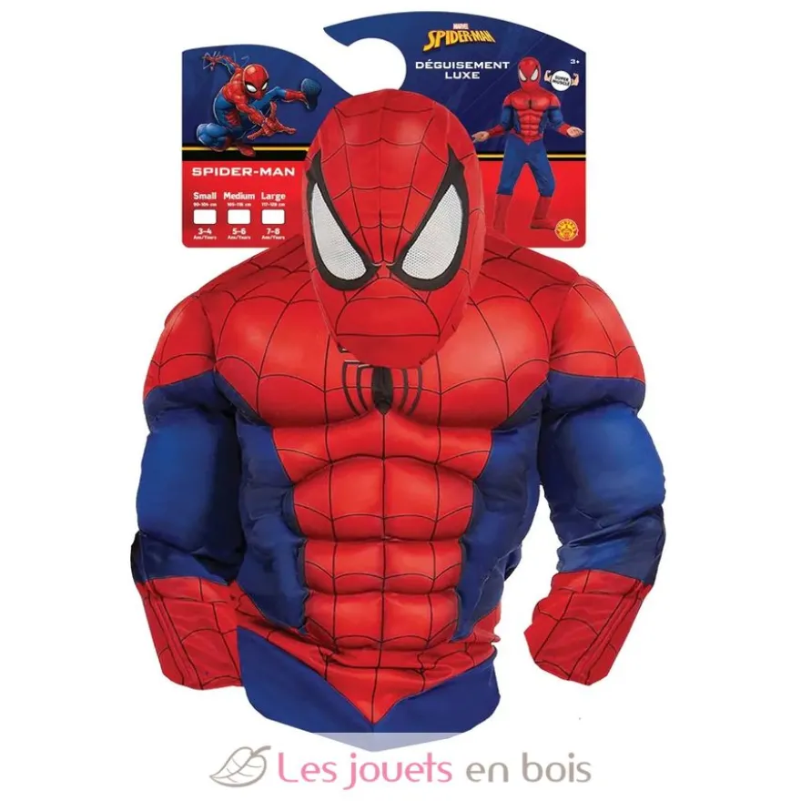 Déguisement Spider-man avec muscles 3-4 ans - Rubies