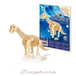 6 dinosaures en bois à assembler - Buki France