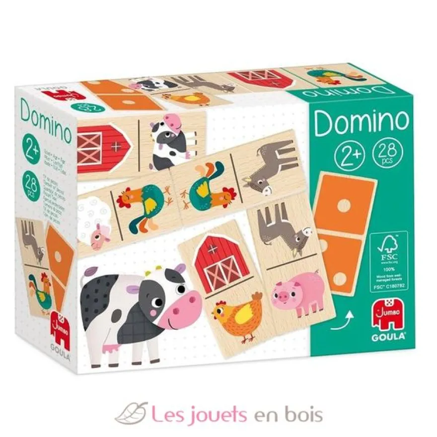 Dominos en bois Ferme - Goula