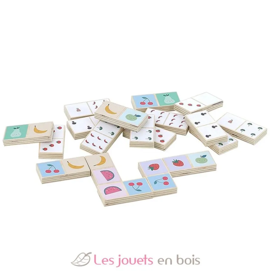 Dominos en bois Fruits et Légumes Sarah Betz - Vilac