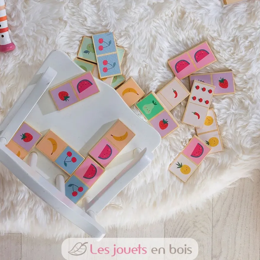 Dominos en bois Fruits et Légumes Sarah Betz - Vilac