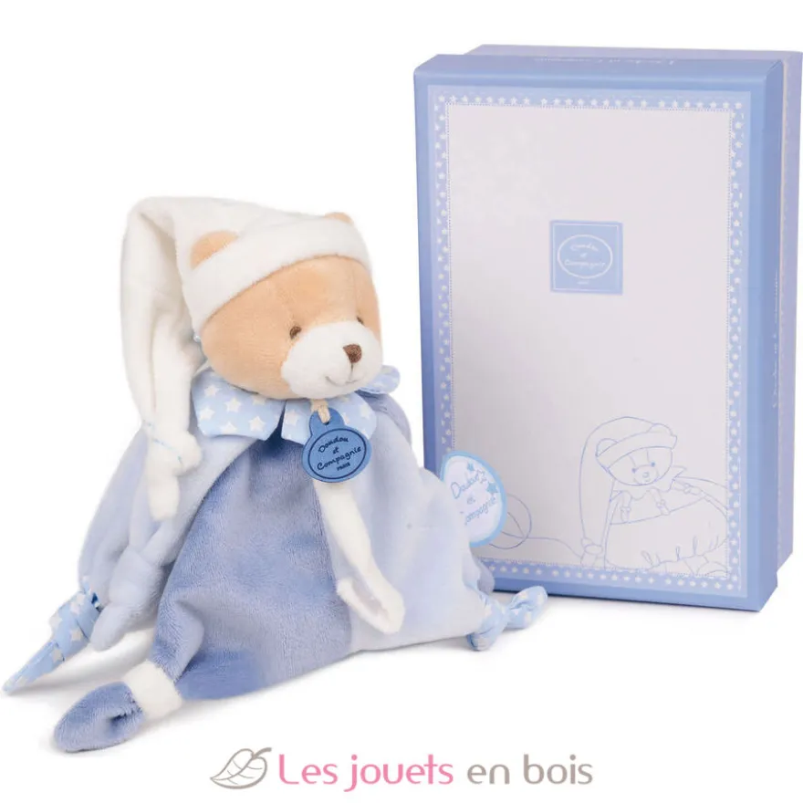 Doudou attache-sucette Ours Petit Chou - Doudou et Compagnie