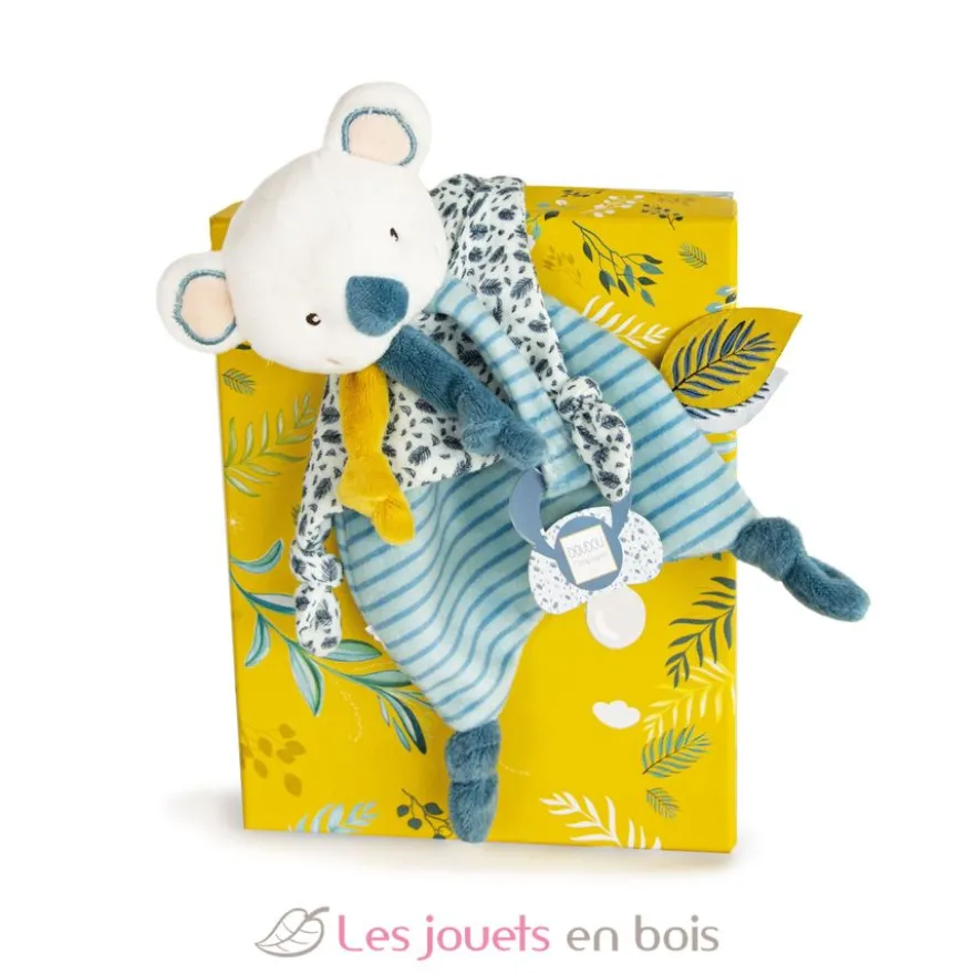 Doudou attache-sucette Yoca le koala - Doudou et Compagnie