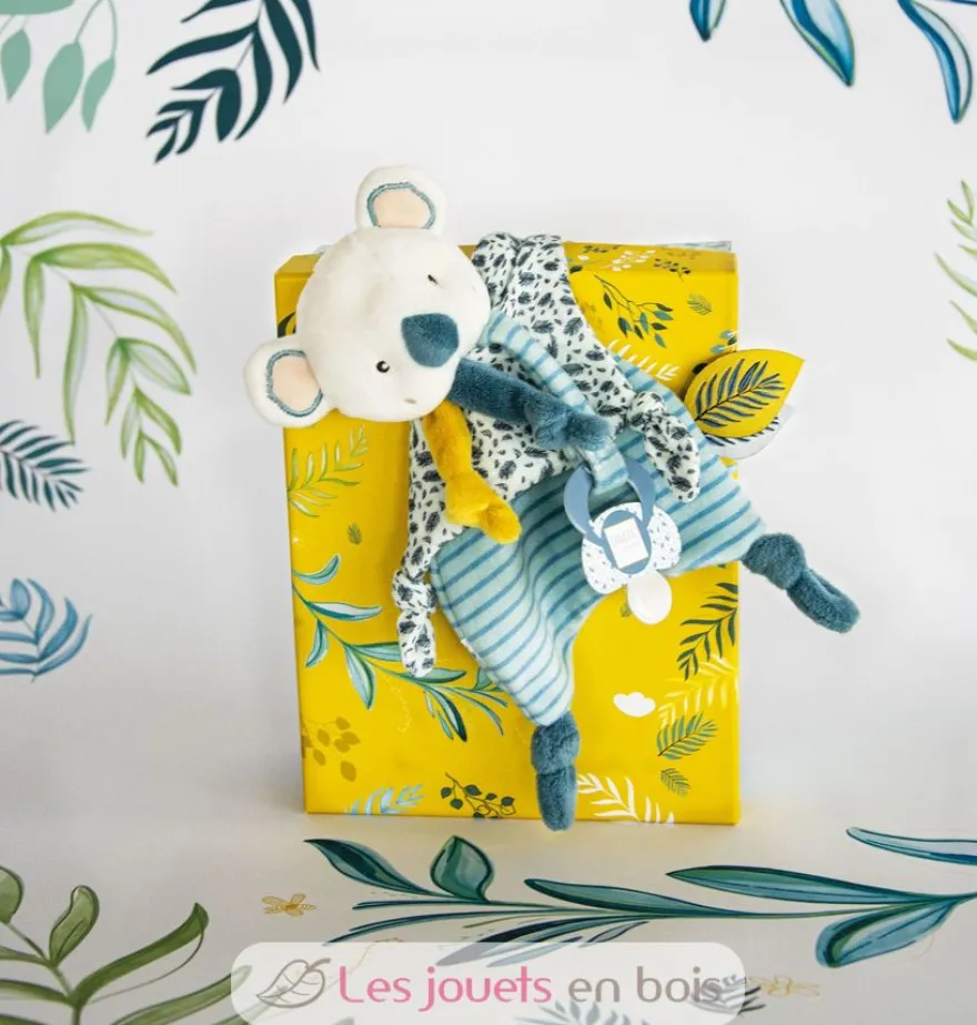 Doudou attache-sucette Yoca le koala - Doudou et Compagnie
