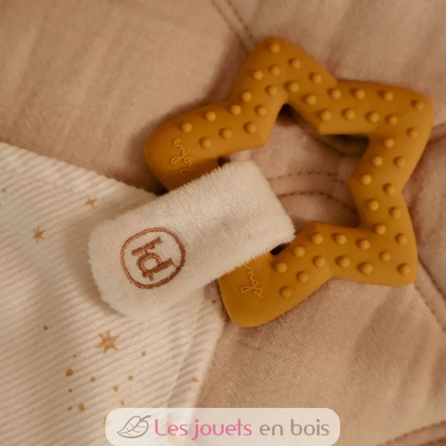 Doudou avec anneau de dentition - Little Dutch