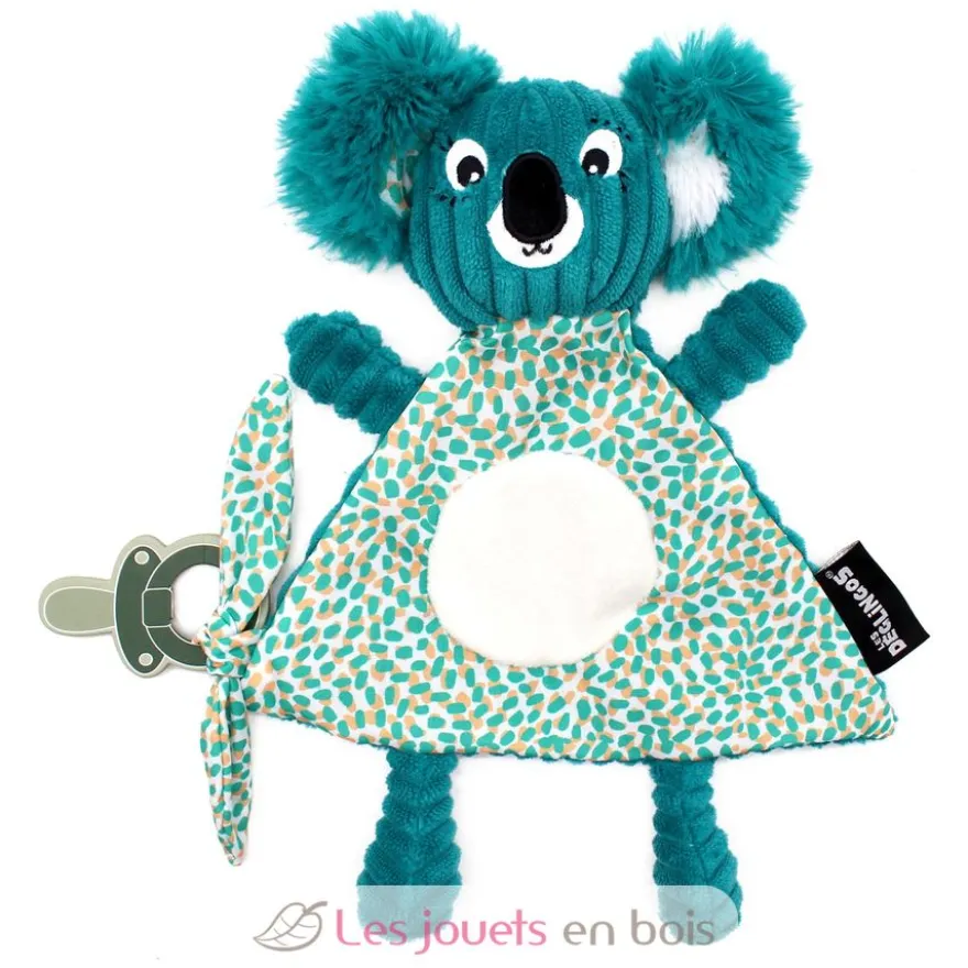 Doudou Berlingos le koala bleu vert - Les Déglingos