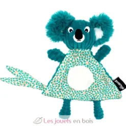 Doudou Berlingos le koala bleu vert - Les Déglingos