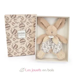 Doudou lapin beige sable 18 cm - Doudou et Compagnie