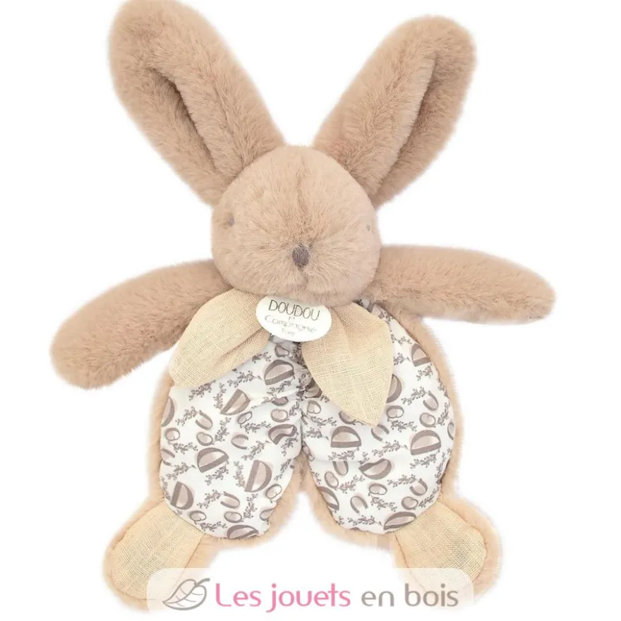 Doudou lapin beige sable 18 cm - Doudou et Compagnie