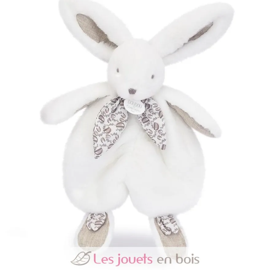 Doudou lapin blanc 29 cm - Doudou et Compagnie