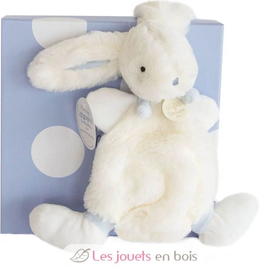 Doudou Lapin Bonbon bleu - Doudou et Compagnie
