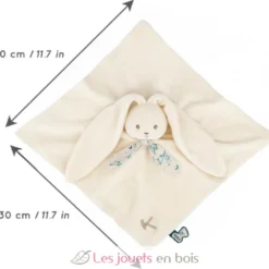 Doudou lapin crème Lapinoo 30 cm - Velours côtelé - Kaloo