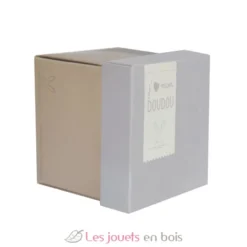 Doudou Lapin Mouchoir boite Fleur - Doudou et Compagnie