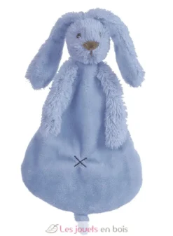 Doudou Lapin Richie bleu 25 cm - Happy Horse