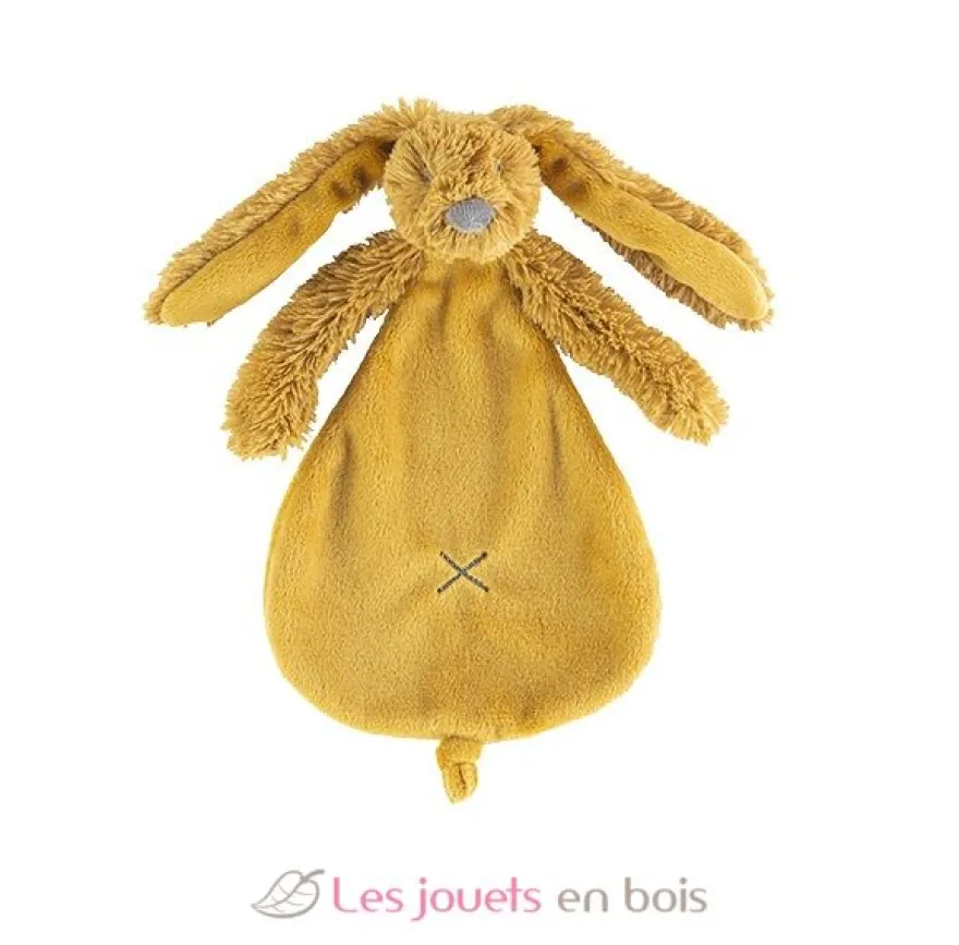 Doudou Lapin Richie ocre 25 cm - Happy Horse