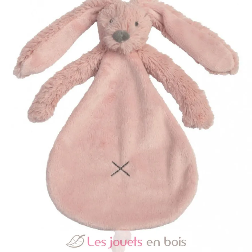 Doudou Lapin Richie Old Pink 25 cm - Happy Horse