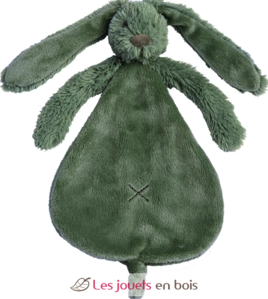 Doudou Lapin Richie vert 25 cm - Happy Horse