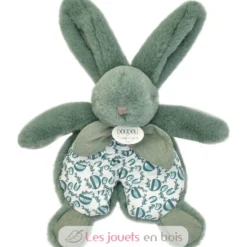 Doudou lapin vert sauge 18 cm - Doudou et Compagnie
