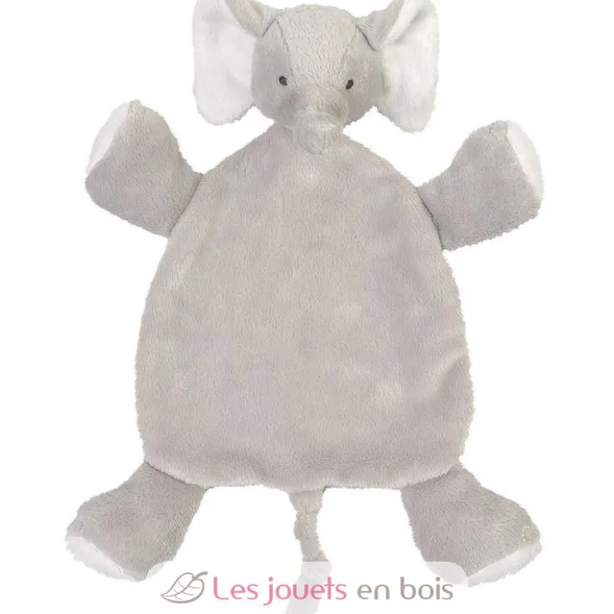 Doudou éléphant Elsy 26 cm gris beige - Happy Horse