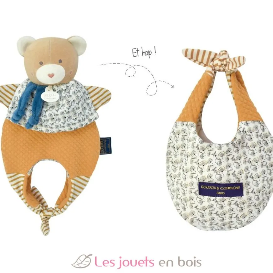 Doudou Ours marionnette 30 cm - Doudou et Compagnie